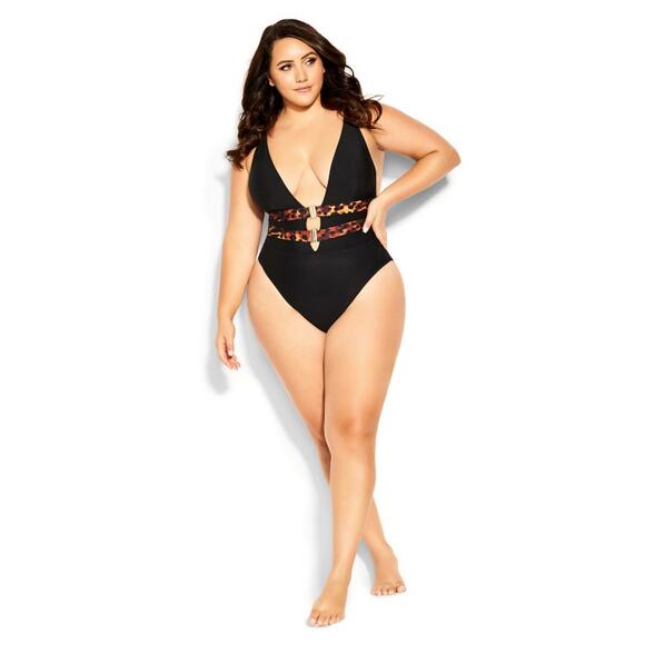 City Chic Other - City Chic Fox & Royal Vibeka 1 Piece Swimsuit